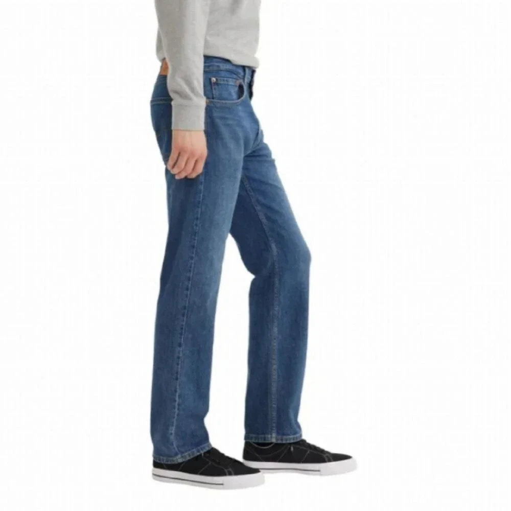Levi's Strauss & Co Men's 505 Straight Fit Denim Jeans Dark Blue Wash 30x34 NWT